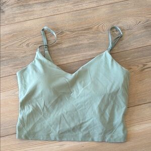 Lululemon Athletica Green Fitted Crop Camisole